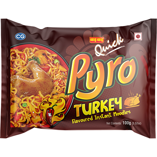 Wai Wai Quick Pyro Turkey Turkey Flavored Super Hot Noodles